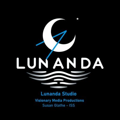 Lunanda Studio Logo sw-blau quadrat final variante